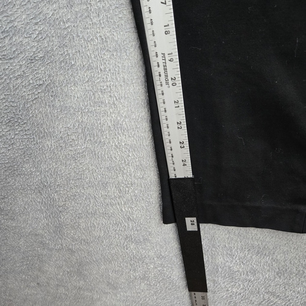 Uniqlo Men Pants M Black Dress Pleated Wide Leg 28" Inseam - Picture 8 of 11